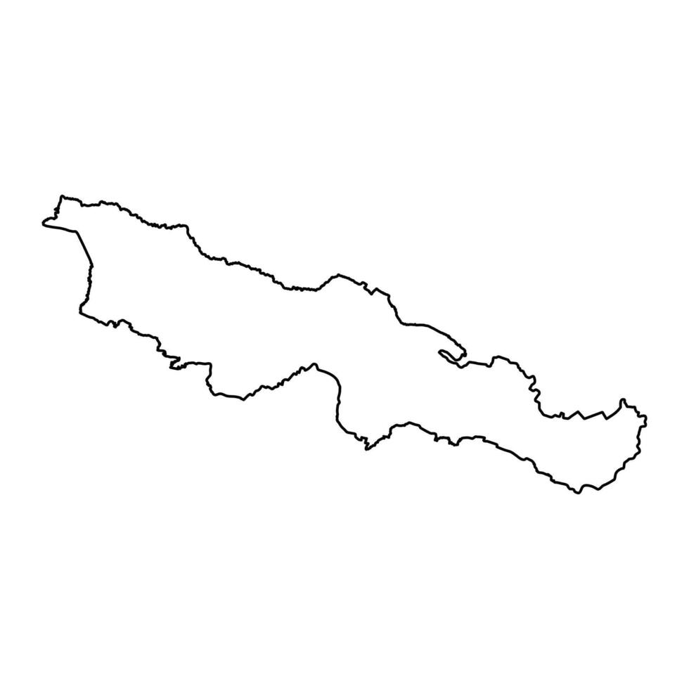 madhesh Provincia carta geografica, amministrativo divisione di Nepal. vettore illustrazione.