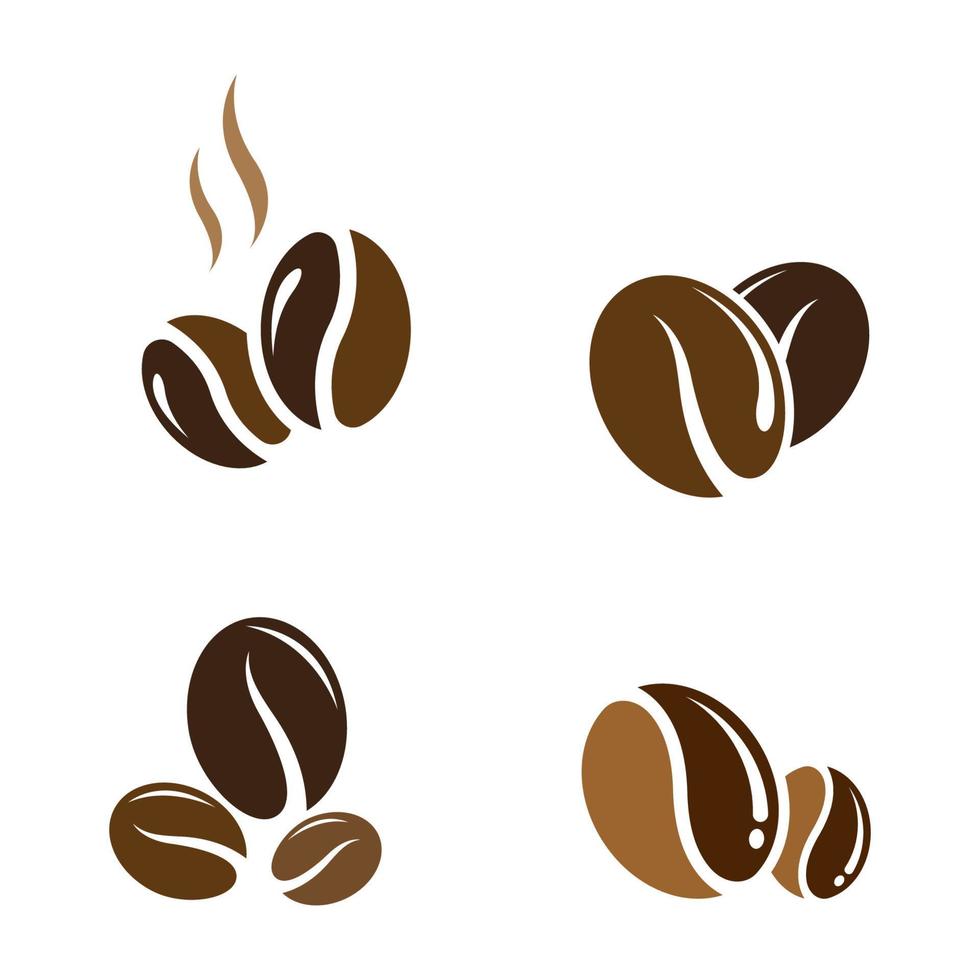 illustrazione delle immagini del logo del caffè vettore