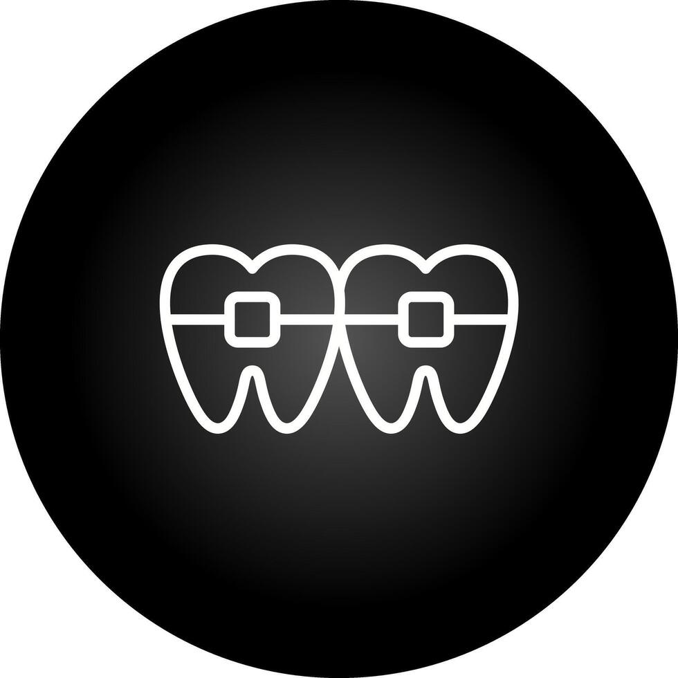 denti vettore icona