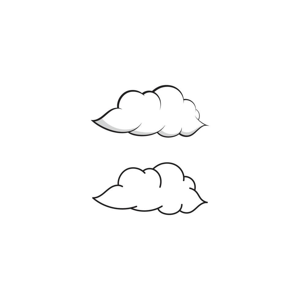 disegno del modello di vettore dell'icona del logo della nuvola astratta