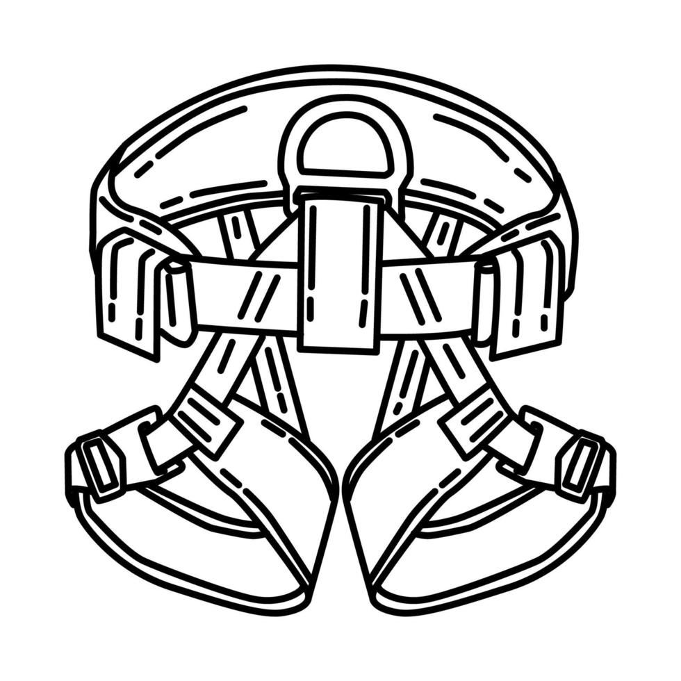 icona di imbracatura rapida ranger. scarabocchiare lo stile dell'icona disegnato a mano o contorno vettore