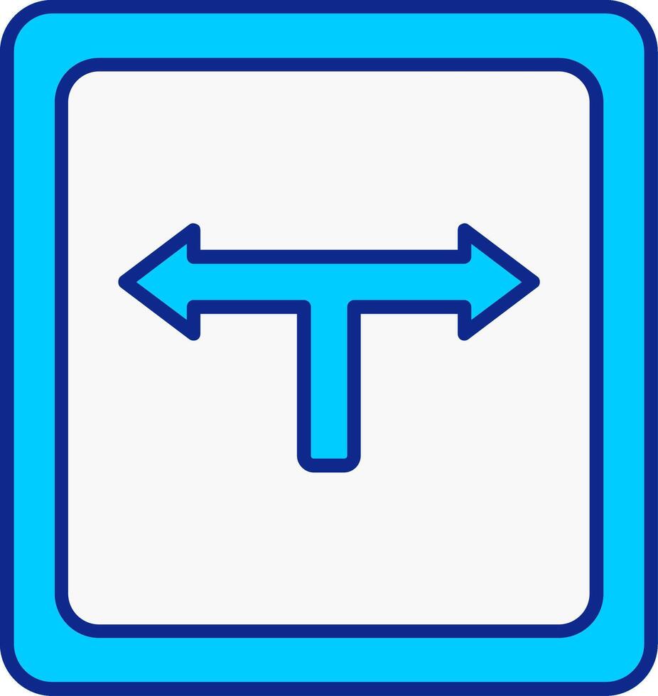 direzione blu pieno icona vettore