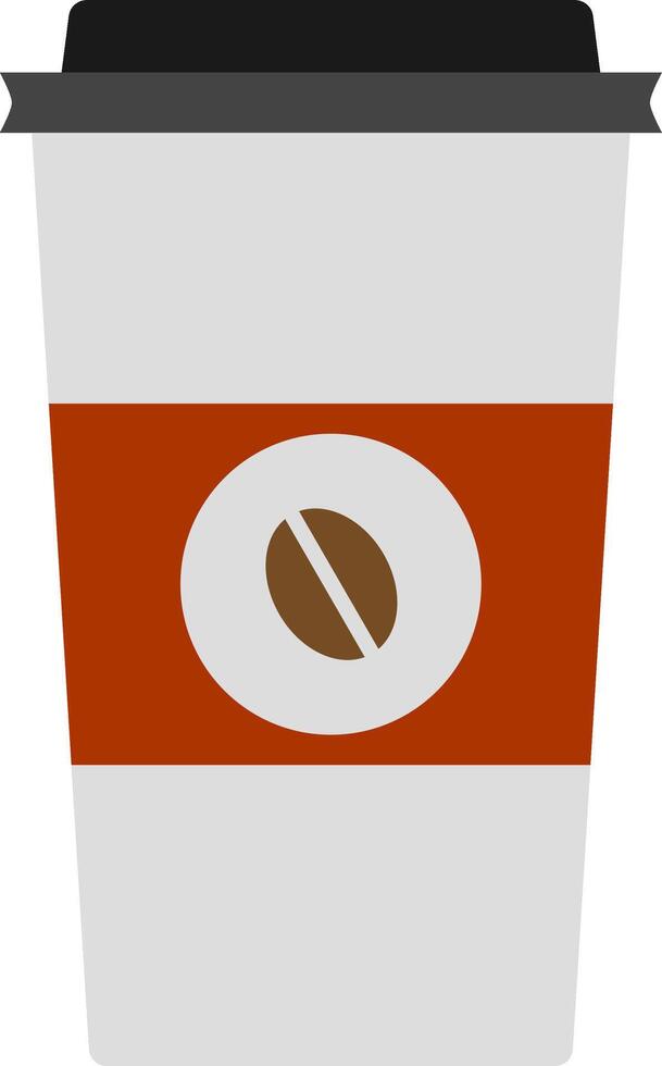 caffè tazza. caffè per partire nel un' carta tazza. vettore illustrazione.