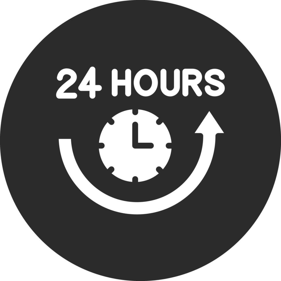 Icona vettore 24 ore
