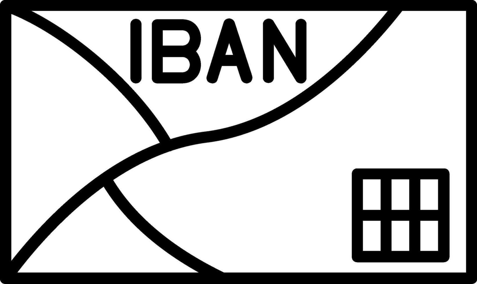 iban vettore icona