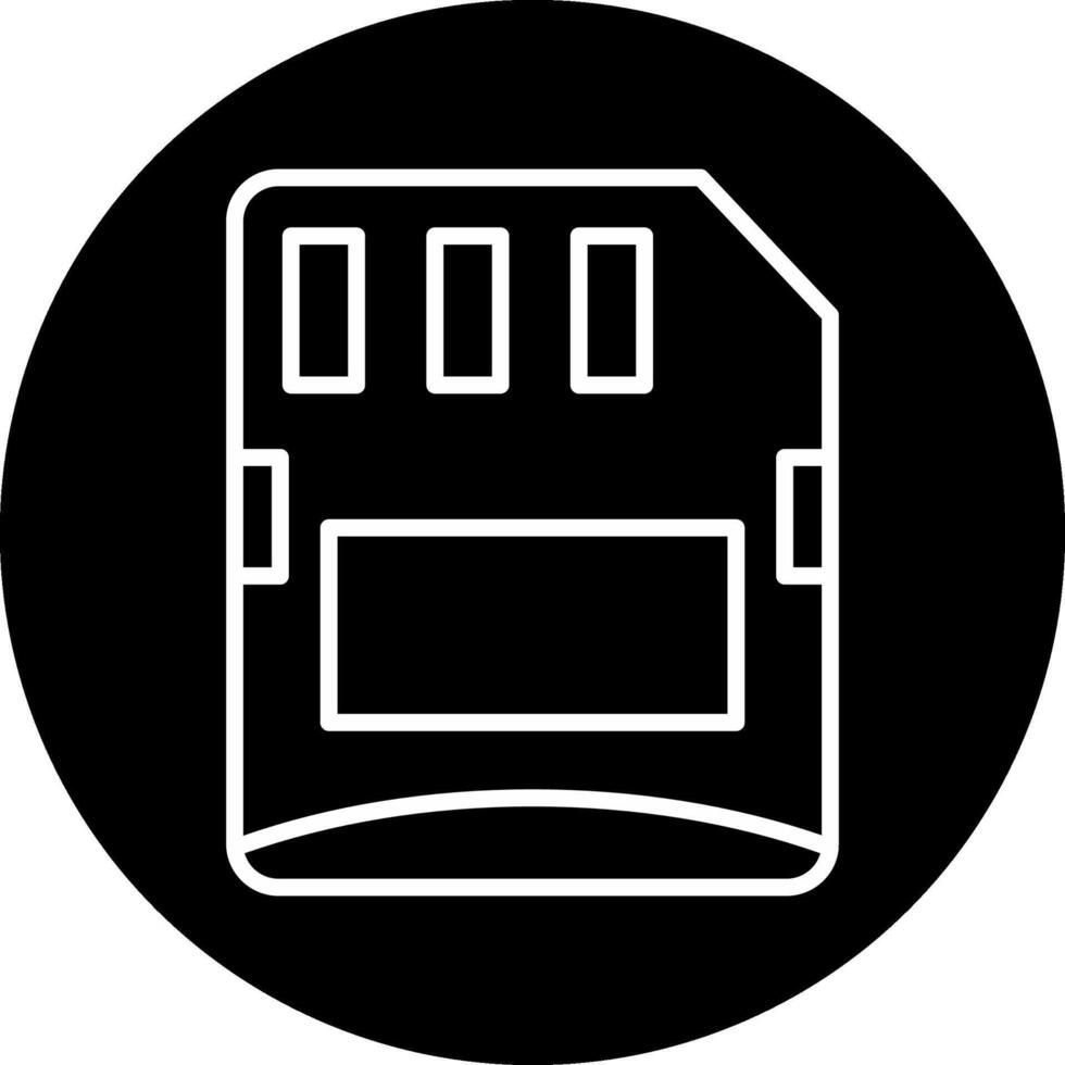 micro sd carta vettore icona