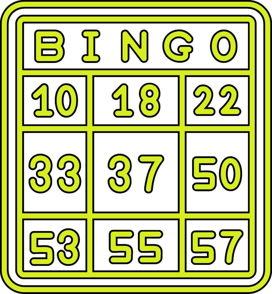 icona del vettore bingo