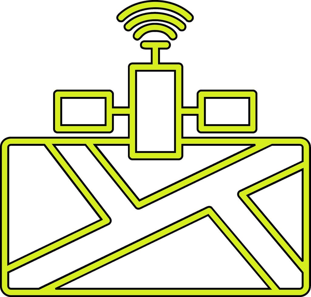 icona del vettore satellitare