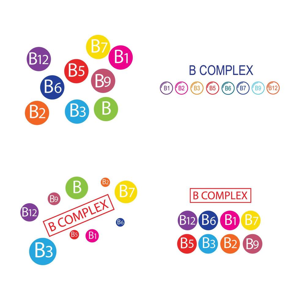 b modello di progettazione dell'illustrazione dell'icona di vettore complesso