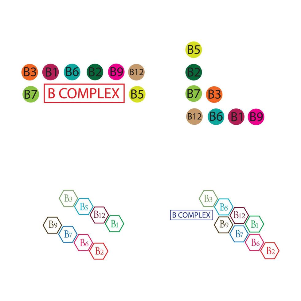 b modello di progettazione dell'illustrazione dell'icona di vettore complesso