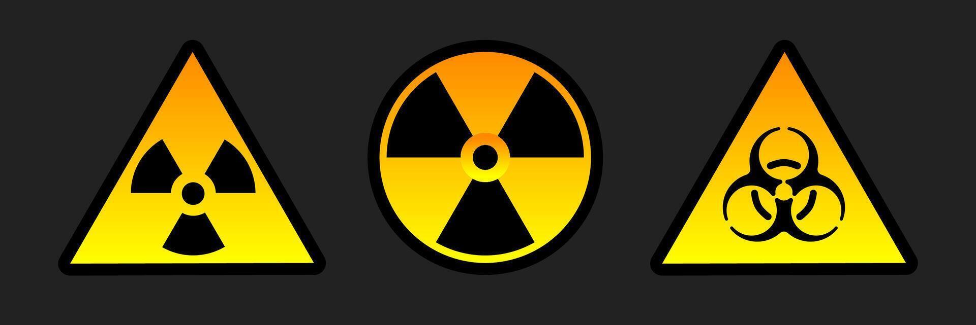 chimico avvertimento emblema - un accattivante rischio logo significare diverso potenziale rischi. rischio o tossico logo icona. vettore