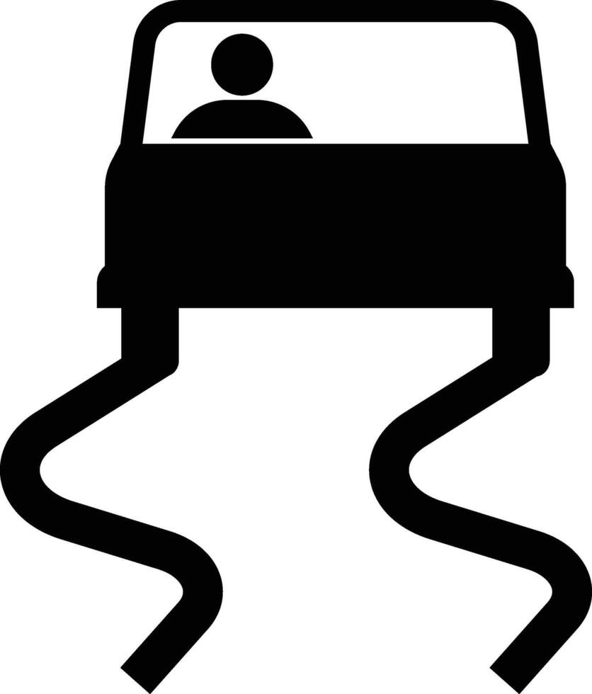 scivoloso strada cartello icona simbolo vettore