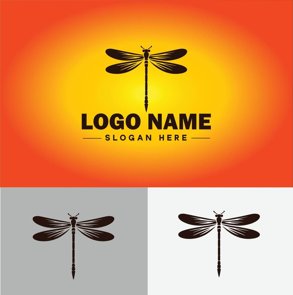 libellula logo vettore arte icona grafica per azienda marca attività commerciale icona libellula logo modello