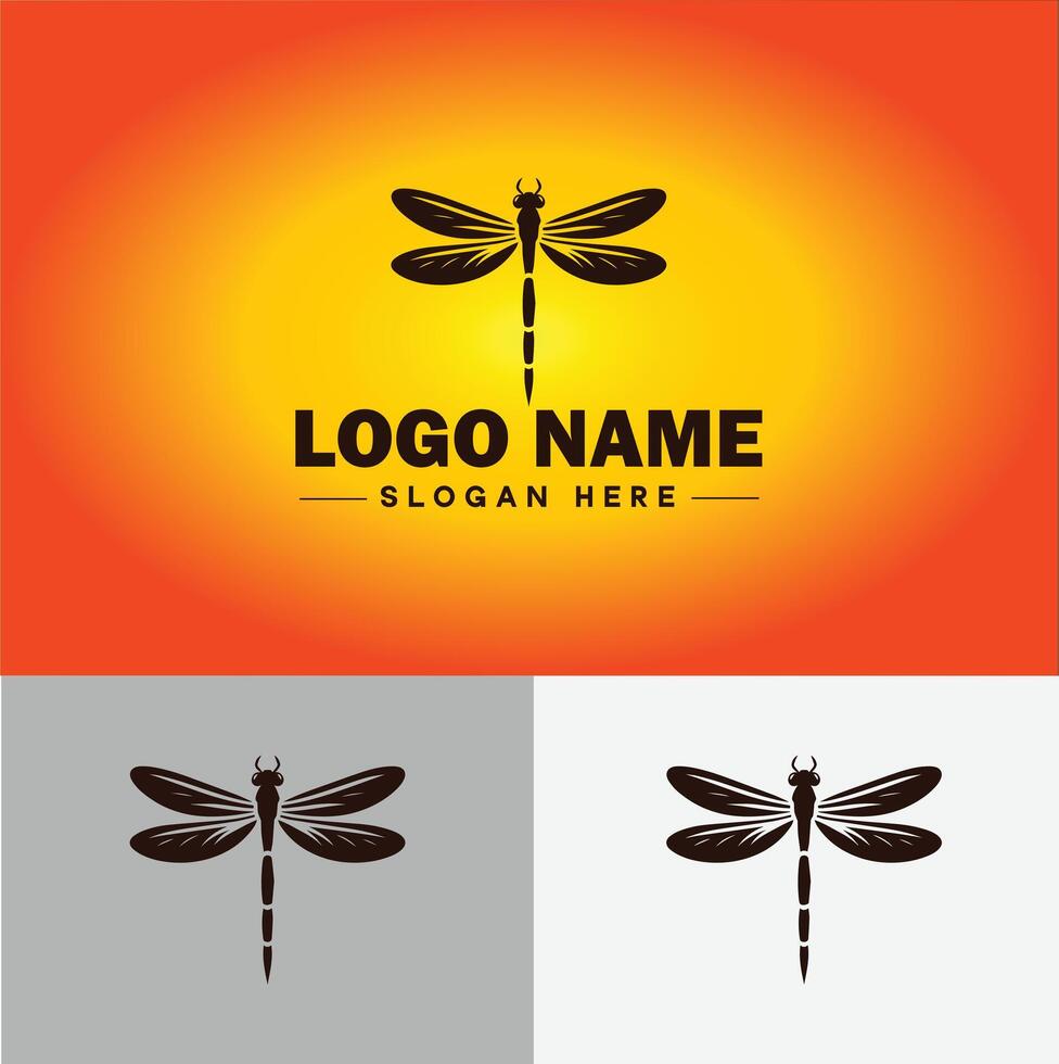 libellula logo vettore arte icona grafica per azienda marca attività commerciale icona libellula logo modello