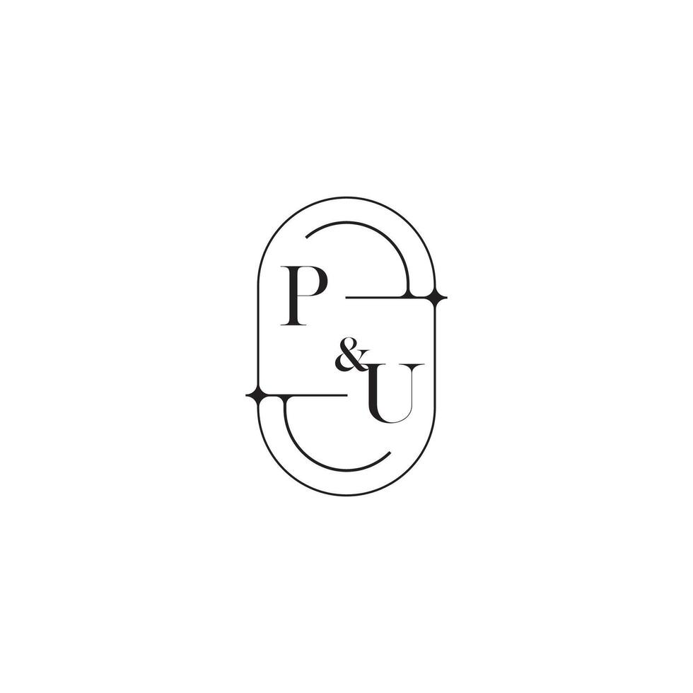 pu linea semplice iniziale concetto con alto qualità logo design vettore
