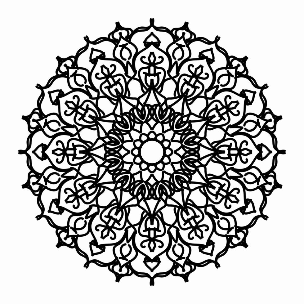 vettore cerchio astratto rotondo. stile mandala.