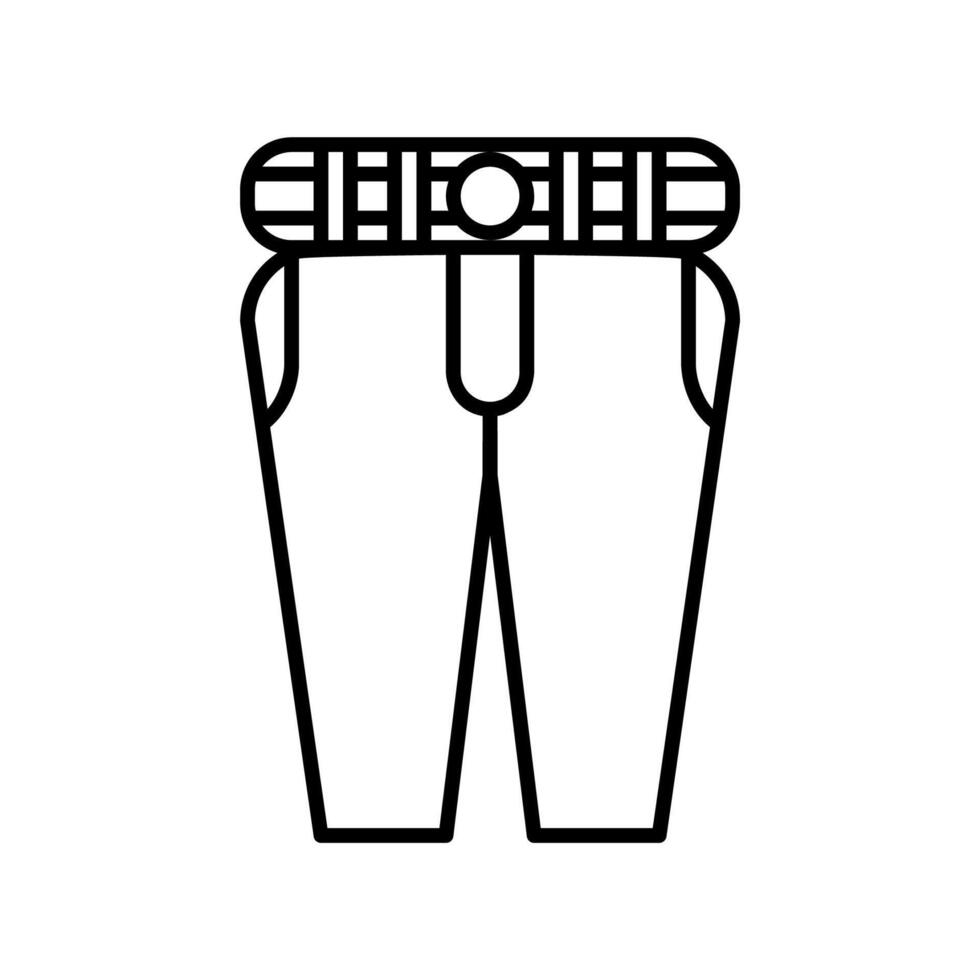 lungo pantaloni icona vettore o logo illustrazione stile