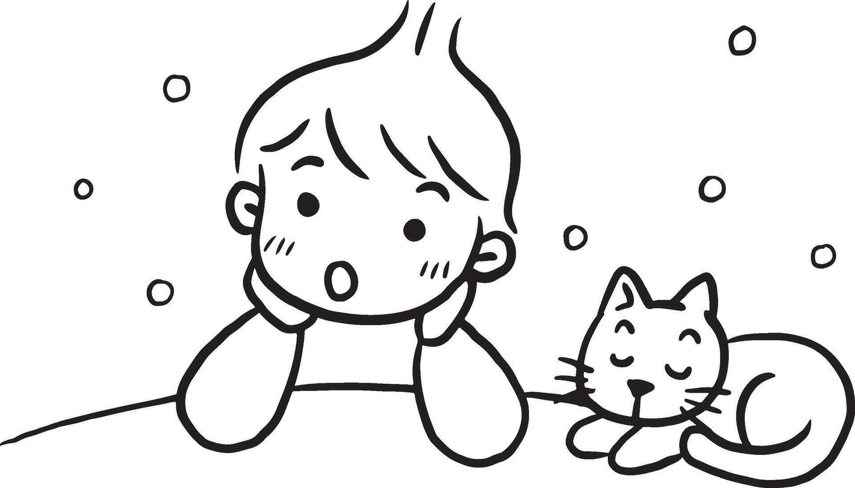 gatto illustrazione vettore cartone animato
