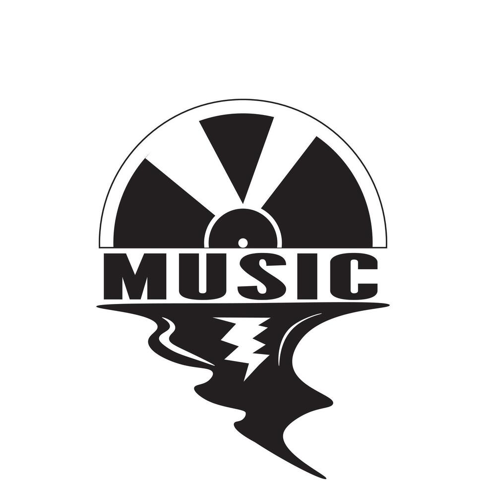 classico logo per musica azienda, produttore, musica acqua concetto vettore