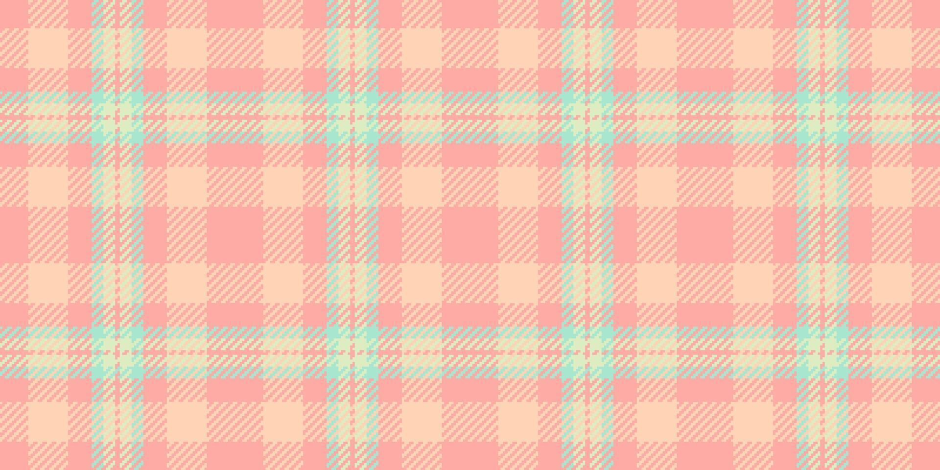 letto sfondo tessuto struttura, squallido dai un'occhiata vettore tessile. opera d'arte senza soluzione di continuità modello plaid tartan nel leggero e rosso colori.