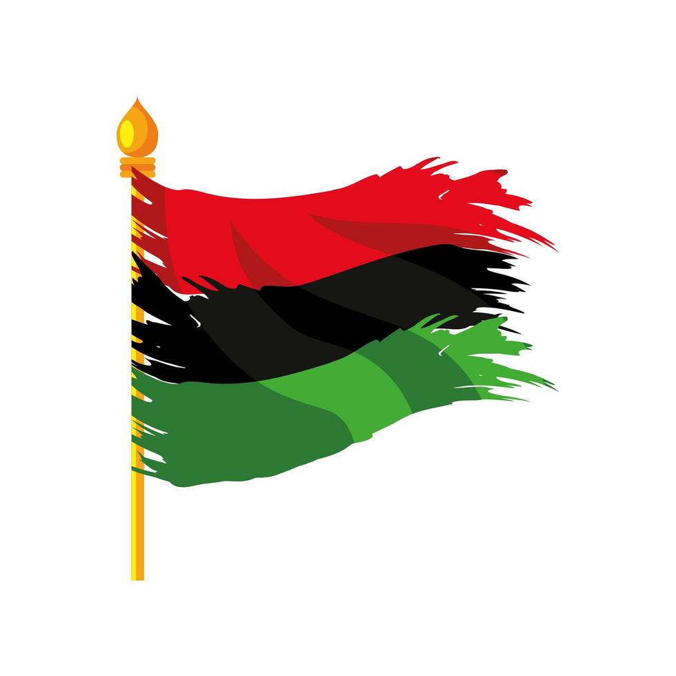 bandiera africana grunge vettore