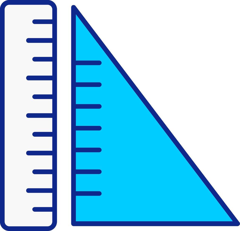 geometria blu pieno icona vettore