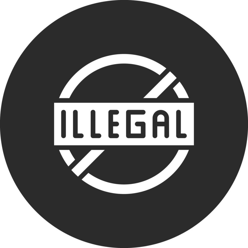 illegale vettore icona