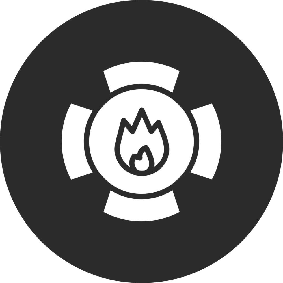 pompiere distintivo vettore icona