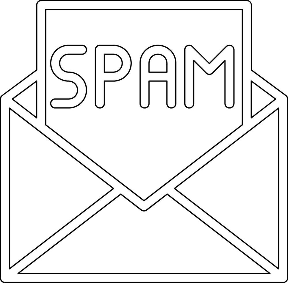 spam e-mail vettore icona