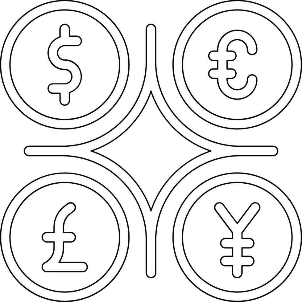 moneta vettore icona