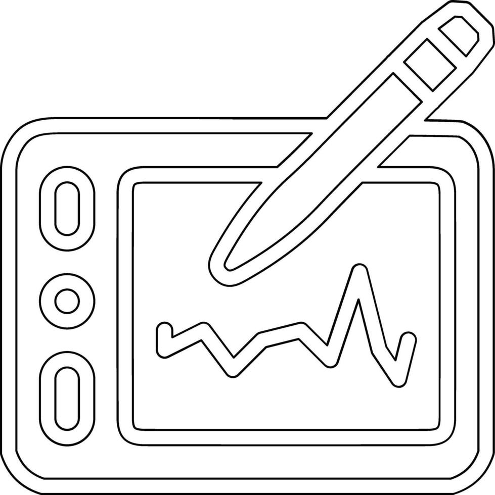 grafico tavoletta vettore icona