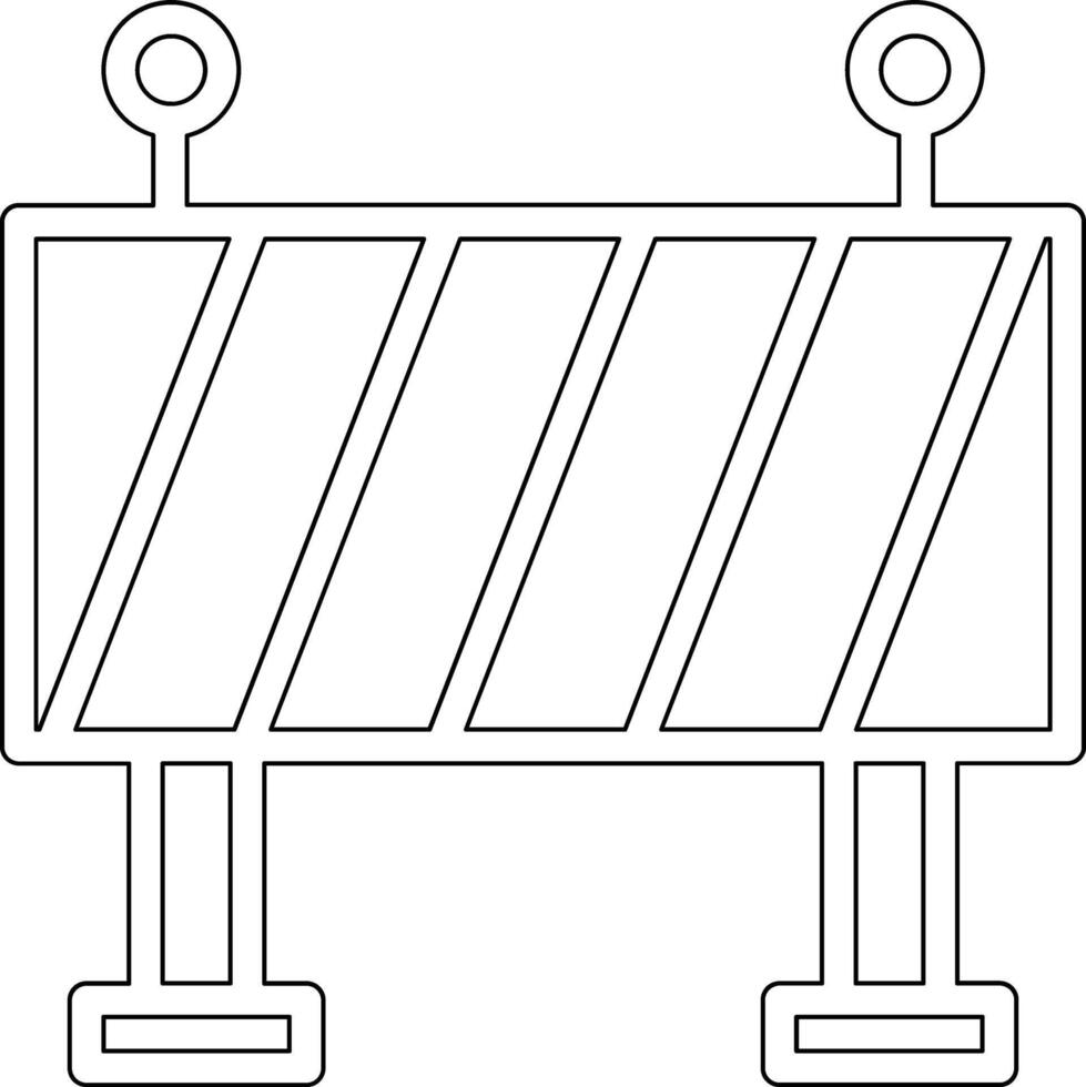 strada bloccare vettore icona