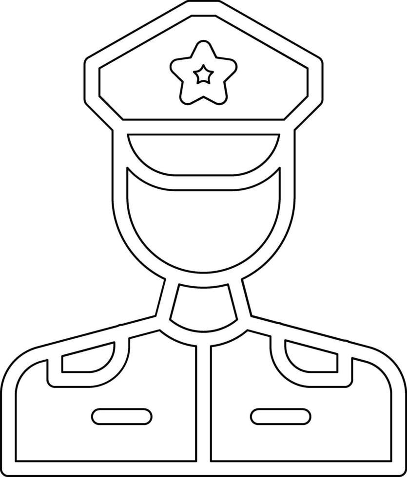 polizia ufficiale vettore icona