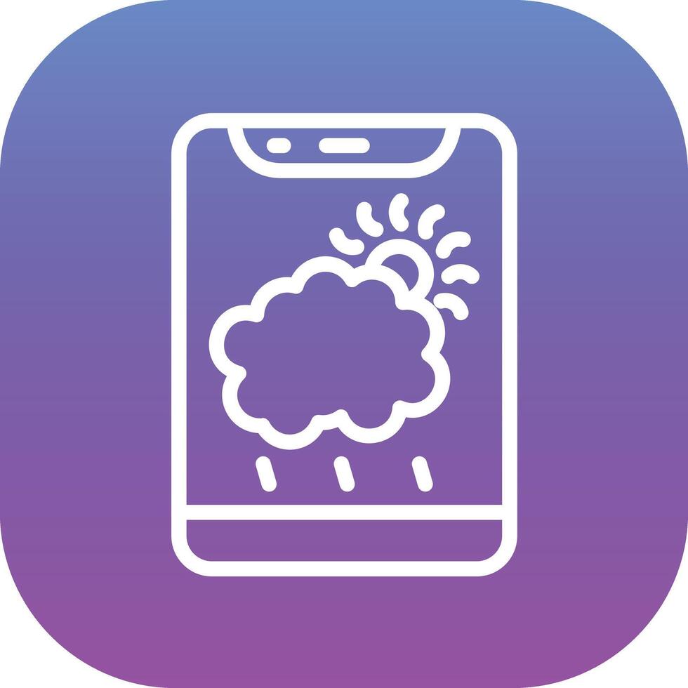 tempo metereologico App vettore icona