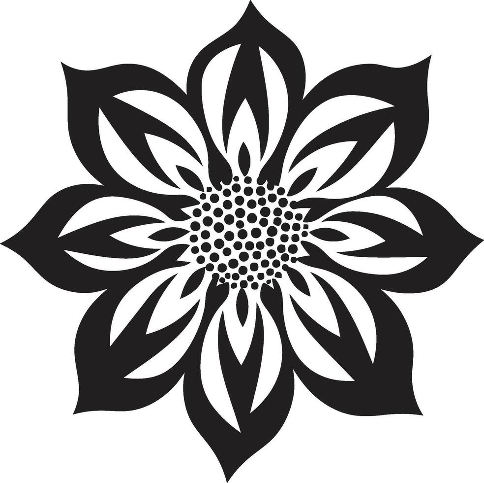 grazioso floreale vettore elegante marchio dettaglio minimalista petalo impressione emblema dettaglio