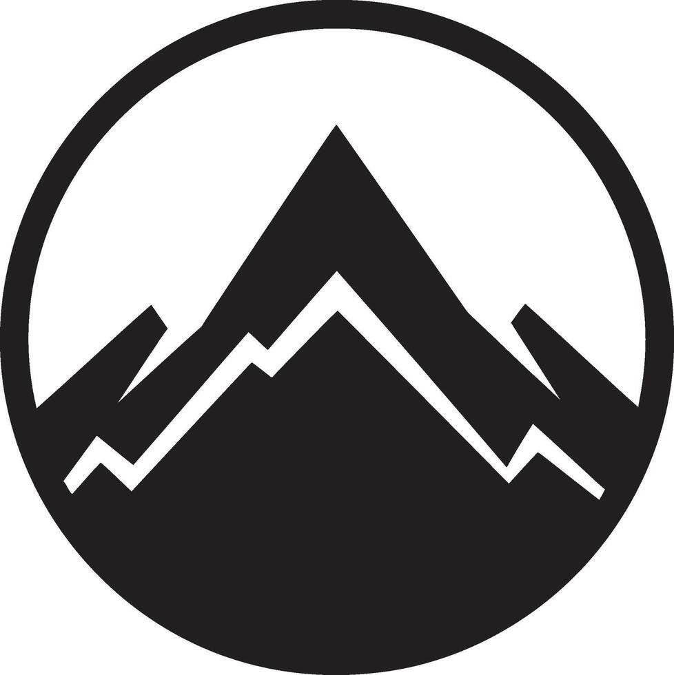 alpino maestà montagna vettore illustrazione maestoso gamma iconico montagna design