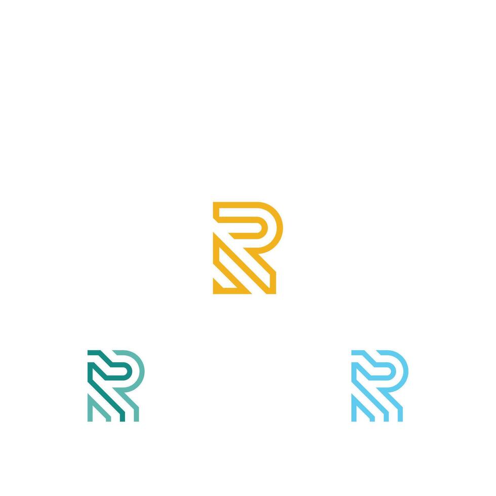 r o rr logo e icona design vettore