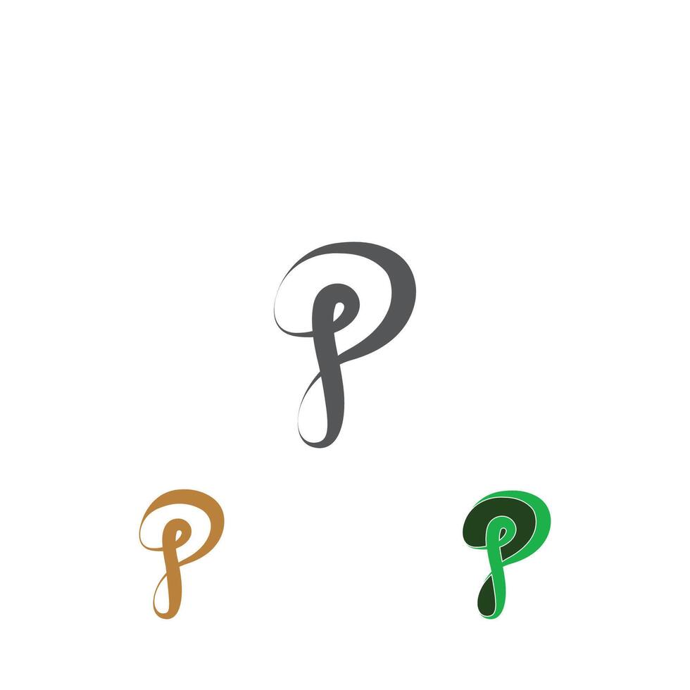 iniziale lettera pp logo o p logo vettore design modello