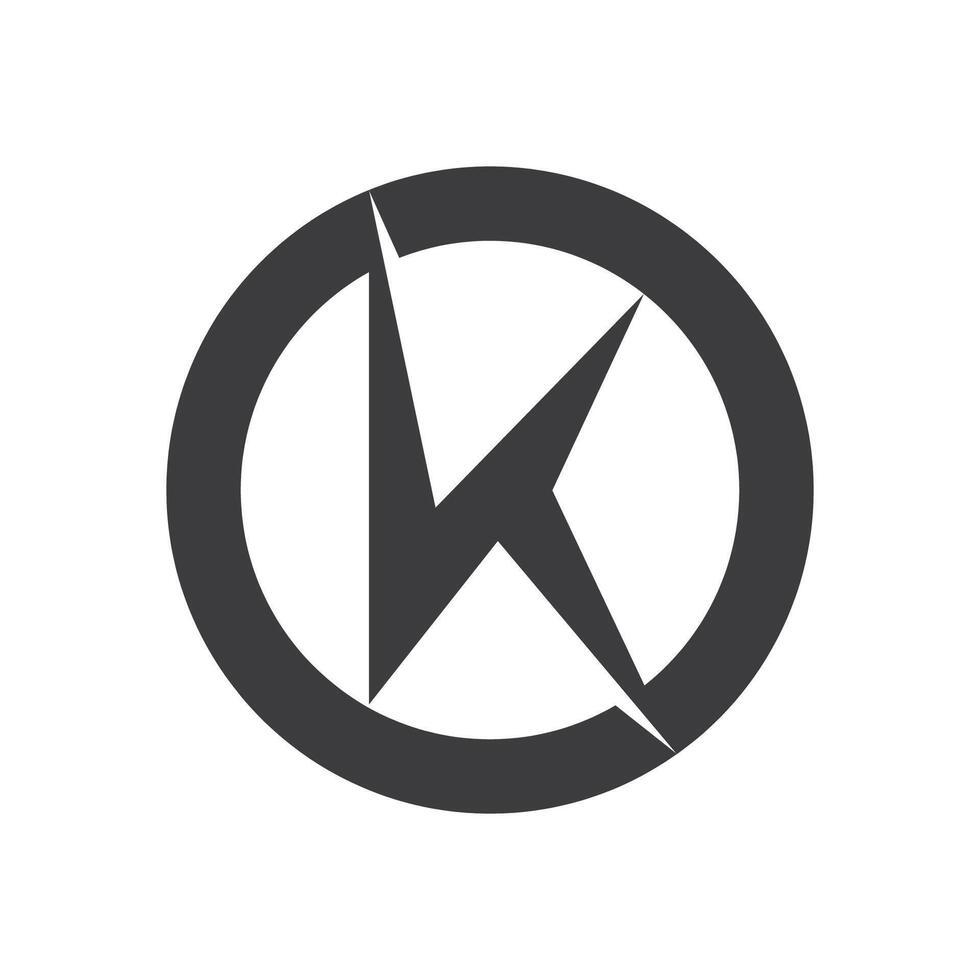 iniziale lettera ko logo o ok logo vettore design modello
