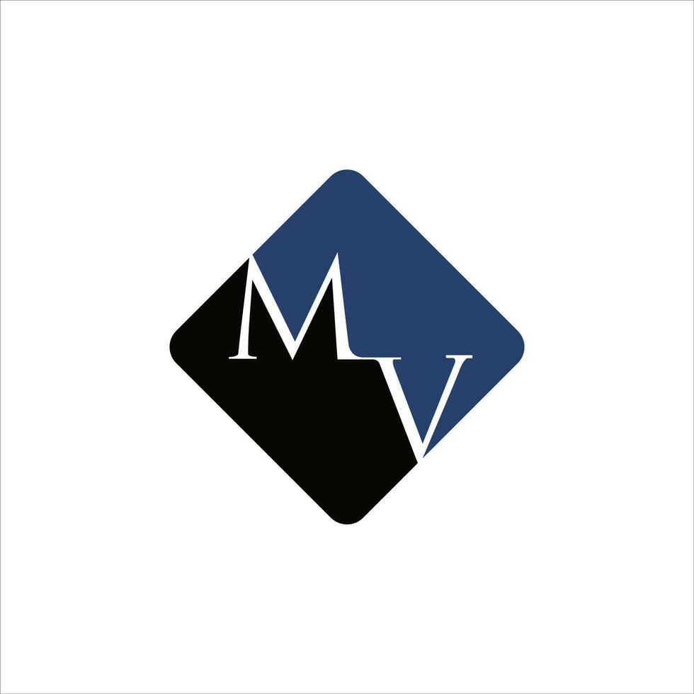 iniziale lettera mv logo o vm logo vettore design modello