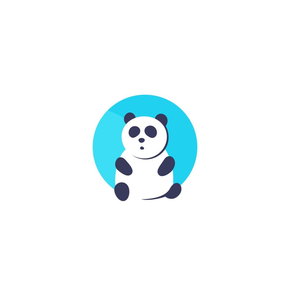 logo panda, icona vettoriale