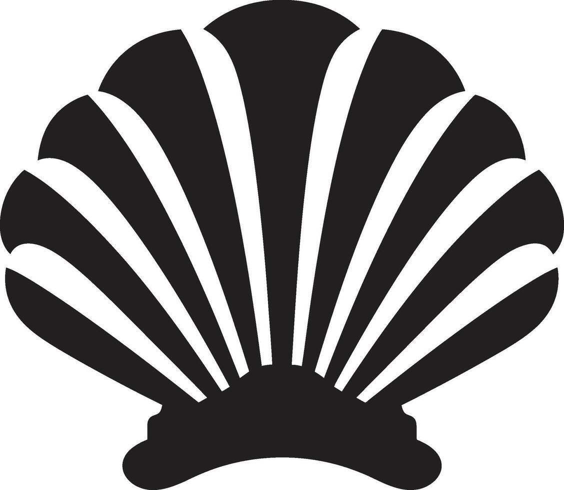 mollusco vetrina svelato iconico emblema icona costiero collezione illuminato vettore logo design