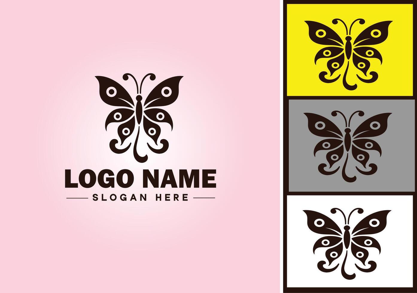 farfalla logo vettore arte icona grafica per azienda marca icona farfalla logo modello