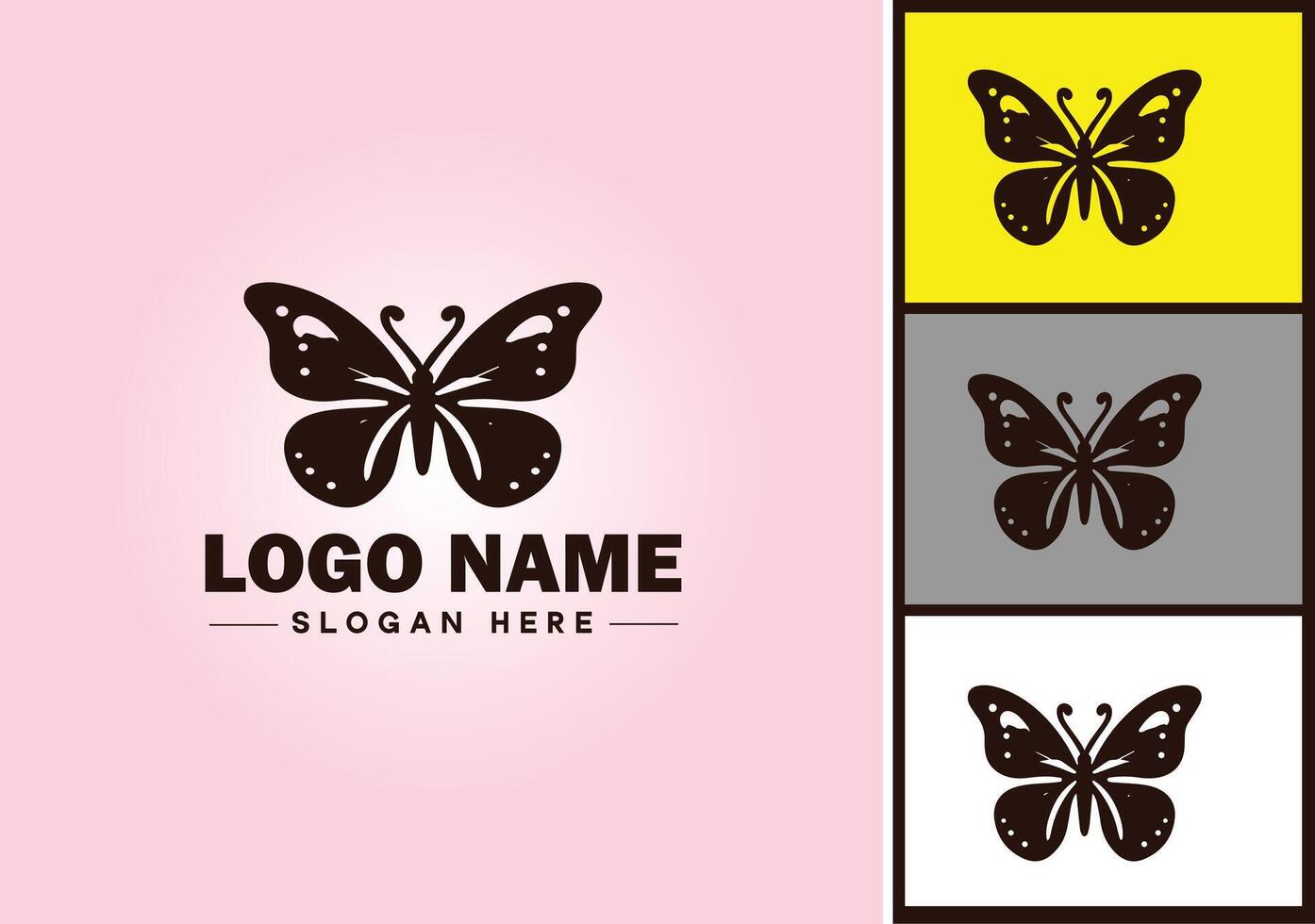 farfalla logo vettore arte icona grafica per azienda marca icona farfalla logo modello