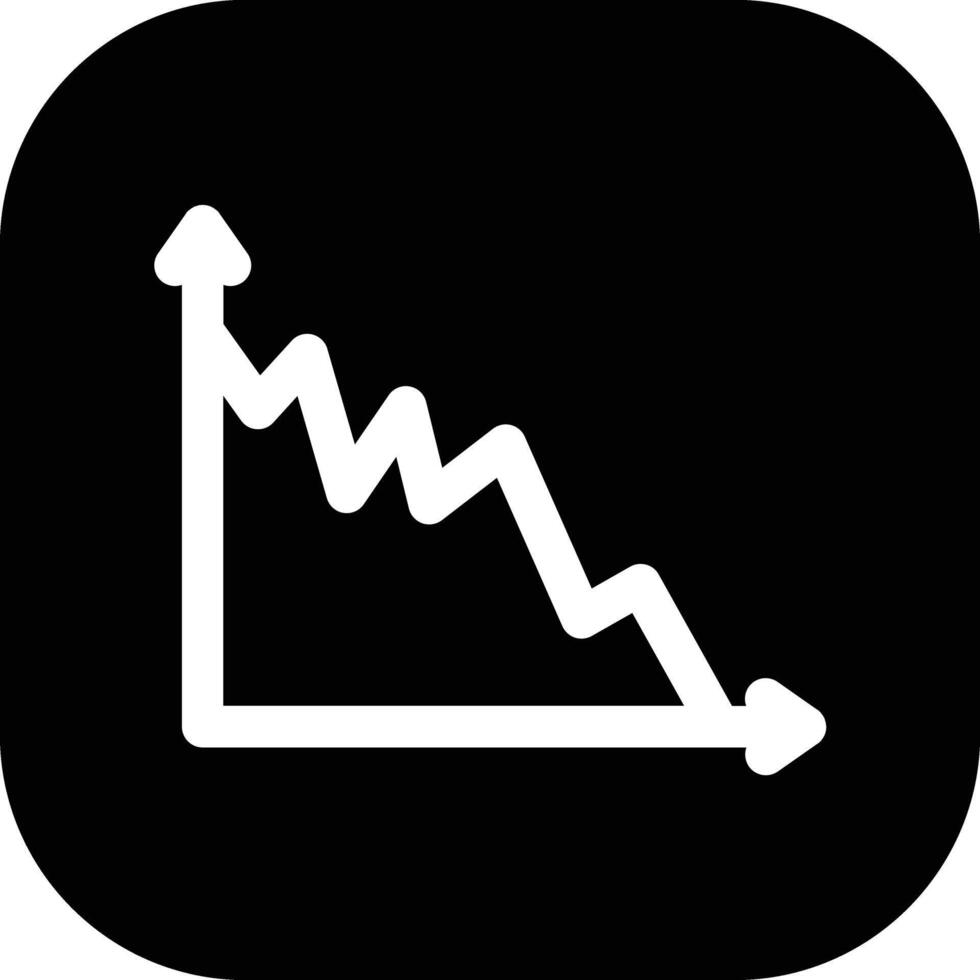 declino grafico vettore icona