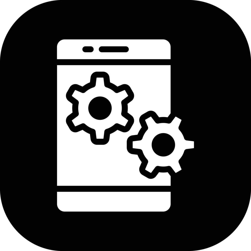 mobile configurazione vettore icona