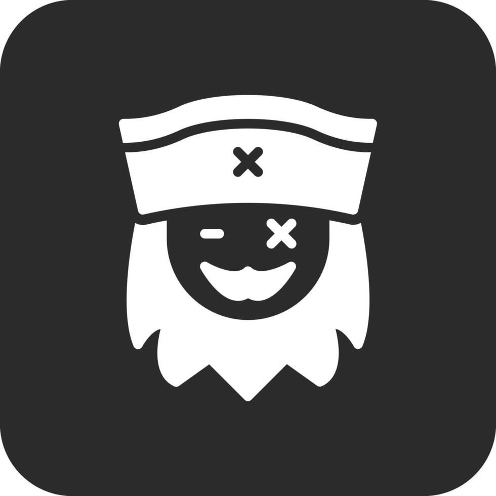 pirata barba vettore icona