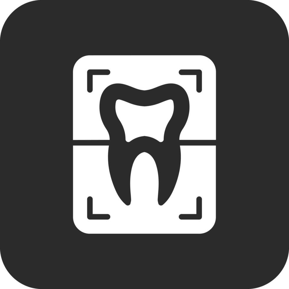 dente raggi X vettore icona