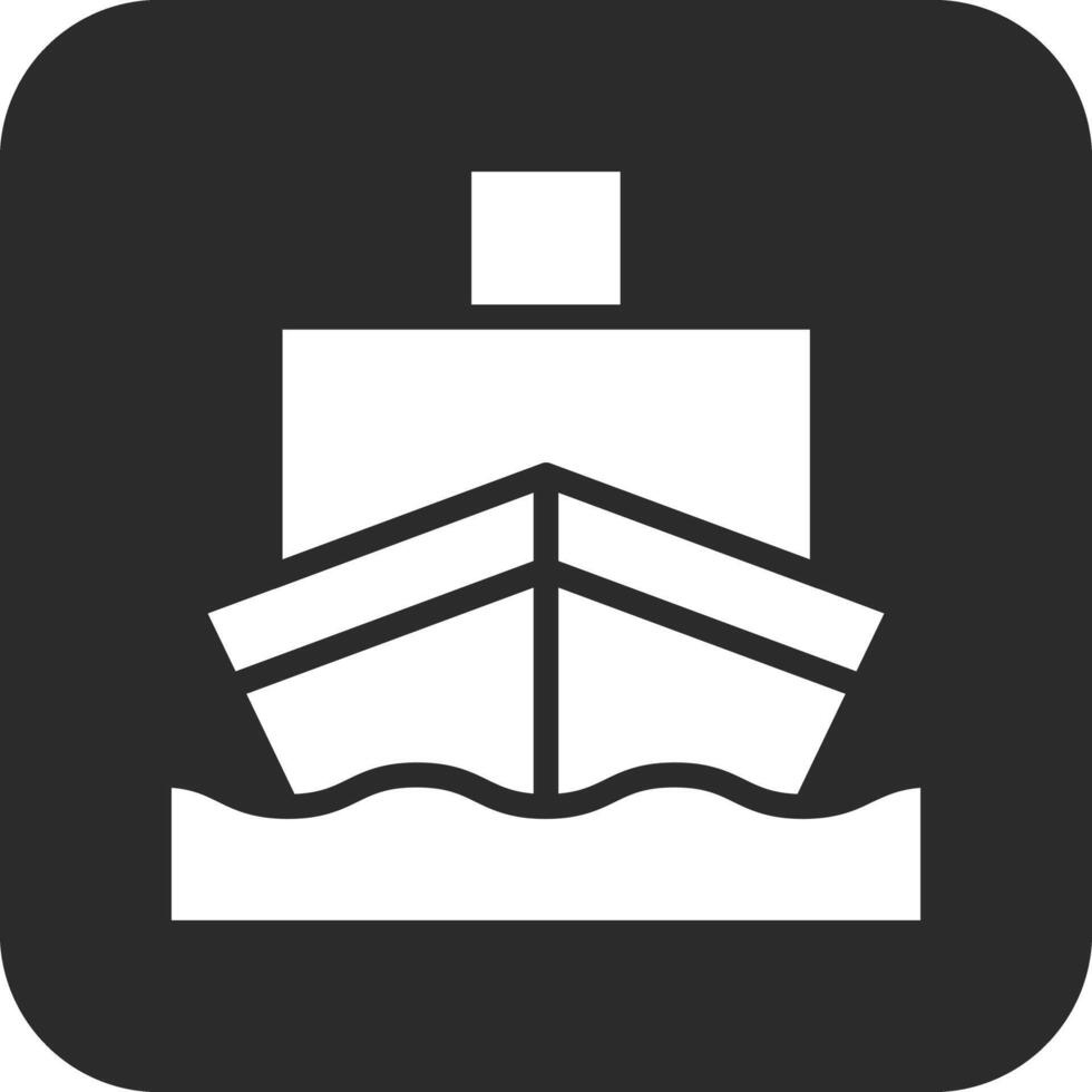 carico nave vettore icona