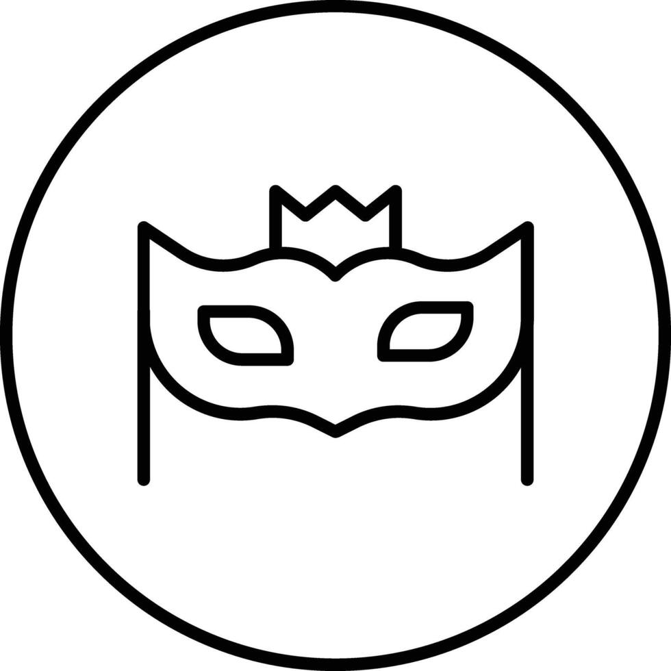nuovo anno maschera vettore icona